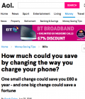 How much could you save by changing the way you charge your phone?